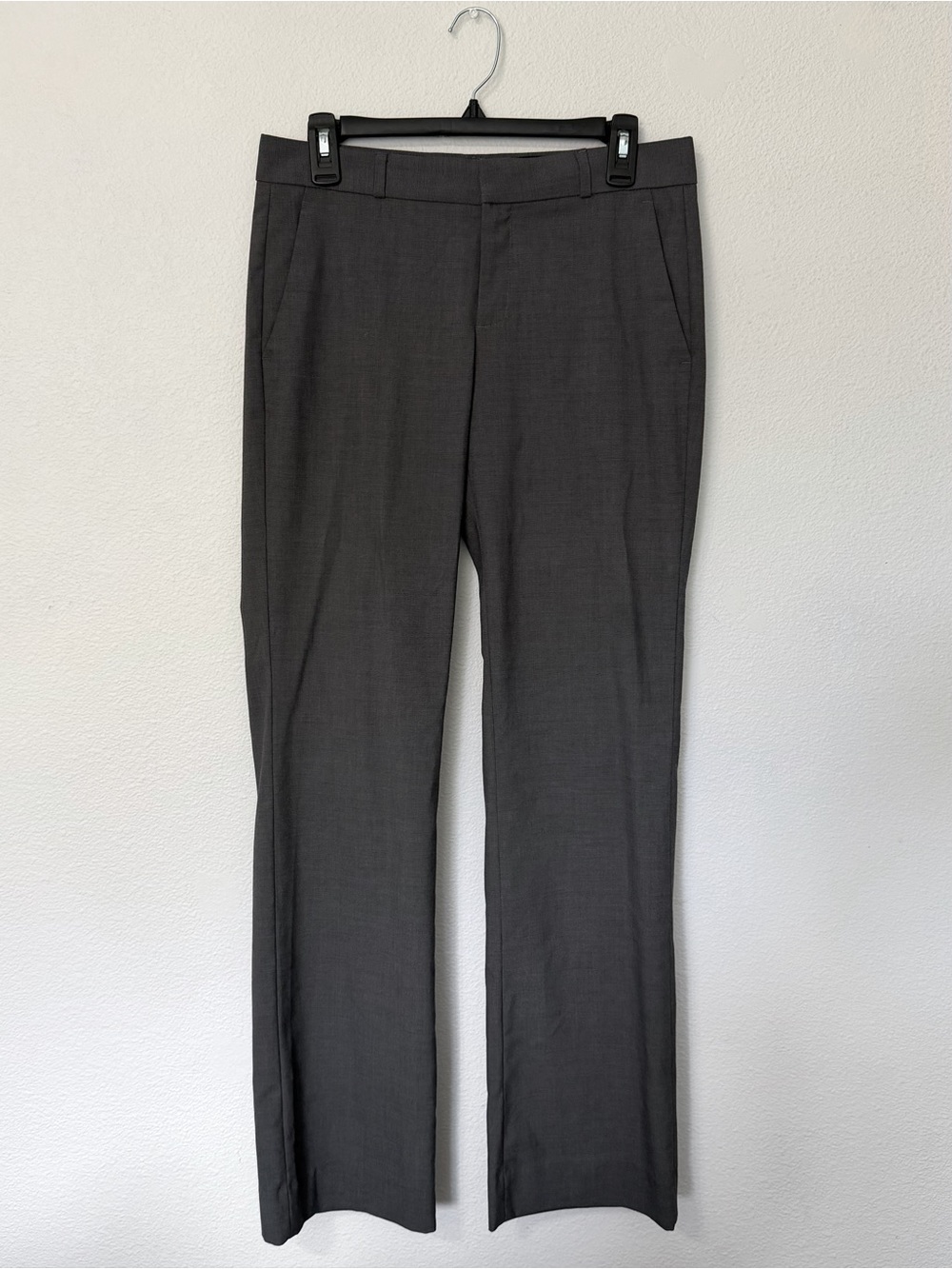 Dark gray slacks